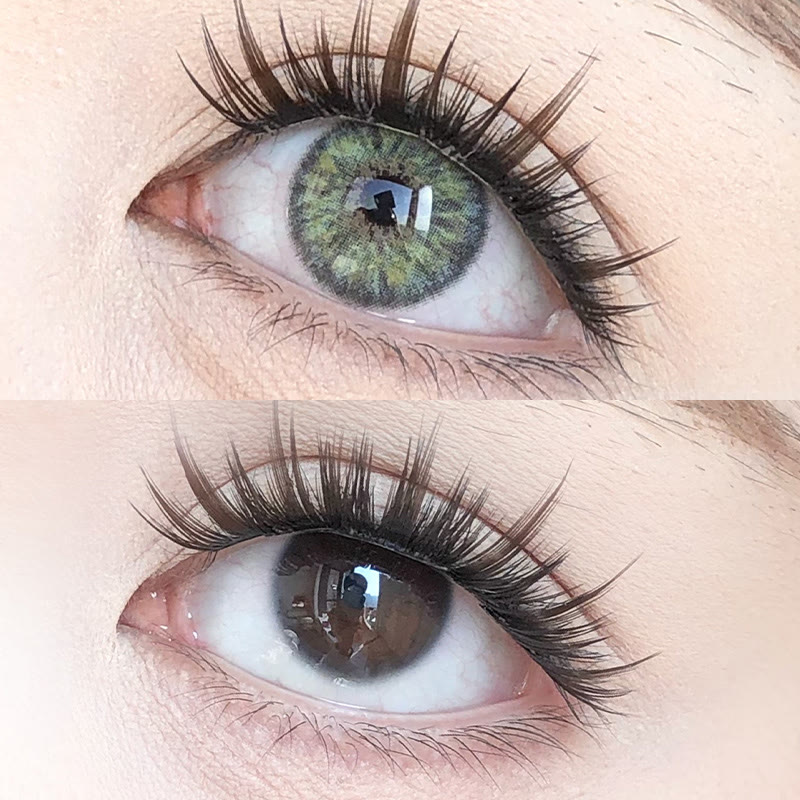 MYEYEBB Petite Iris Grey Green Prescrition Colored Contact Lenses - image 2