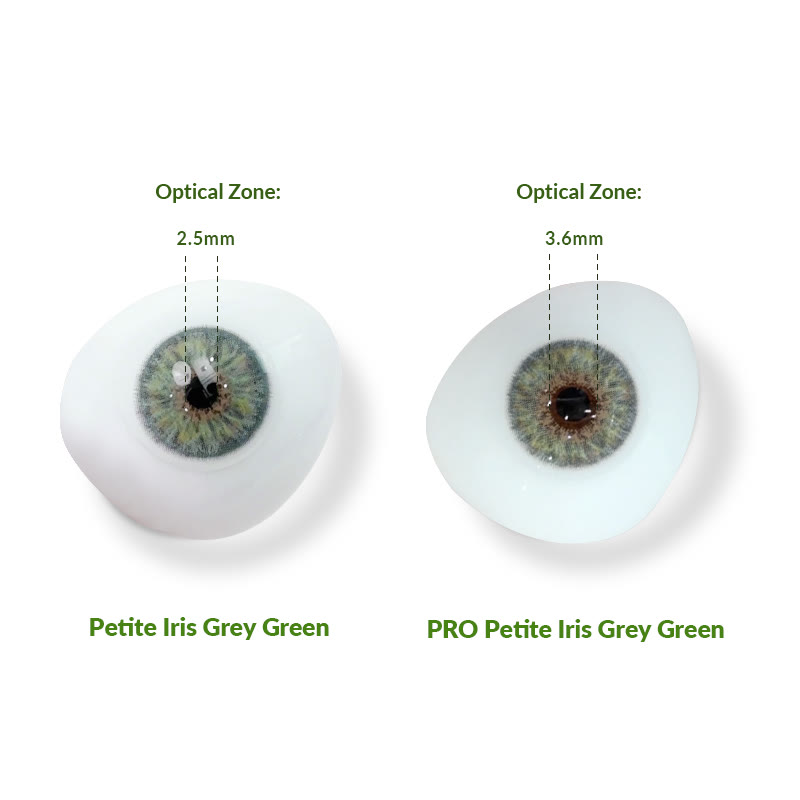 MYEYEBB Pro Petite Iris Grey Green Prescription Colored Contact Lenses - image 4