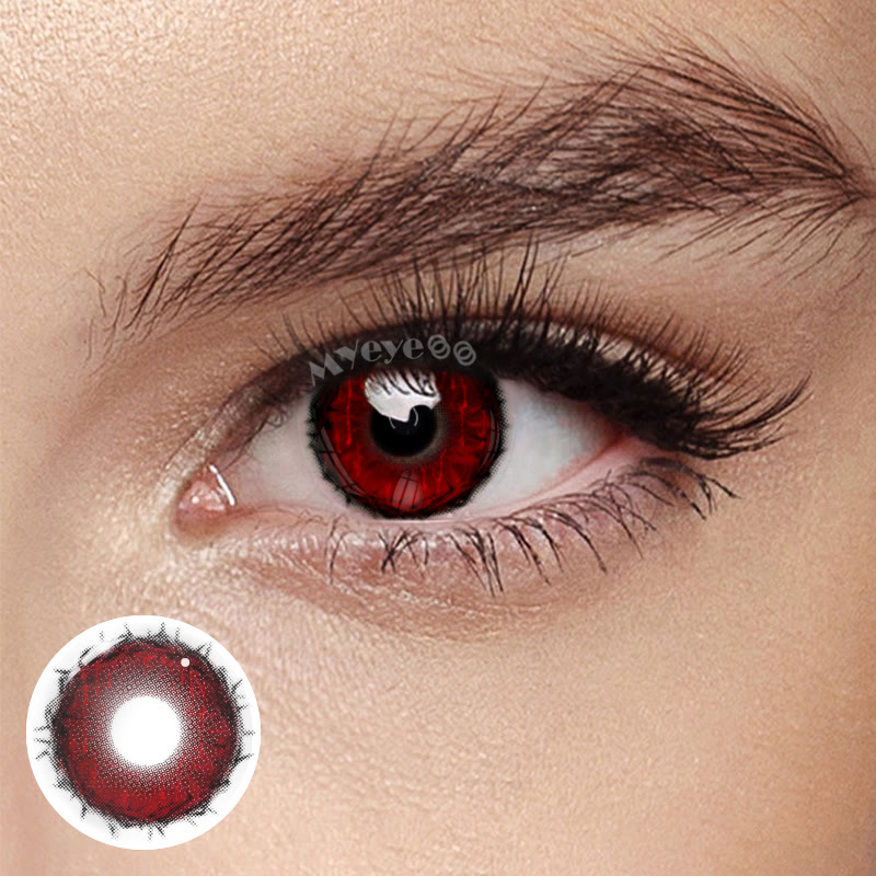 MYEYEBB Bloodthorn Crown Red Cosplay Colored Contact Lenses - Bloodthorn Crown Red - 0.00 - MX19-6 - image 1