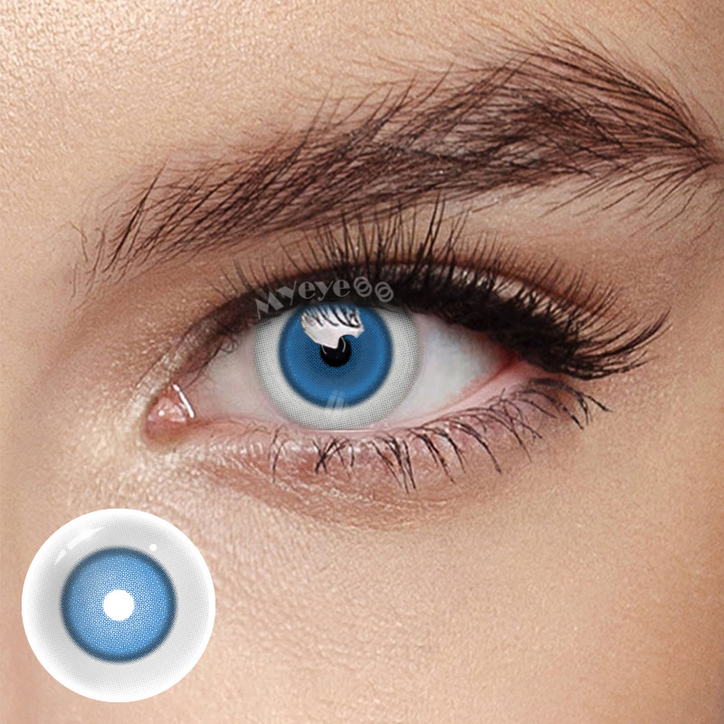 MYEYEBB Porcelain Doll Blue Cosplay Colored Contact Lenses - Porcelain Doll Blue - 0.00 - MX23-3 - image 1