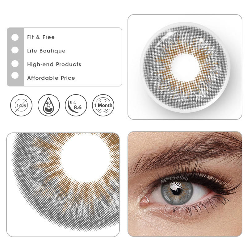 MYEYEBB Crush Grey Prescription Colored Contact Lenses丨Monthly - image 13