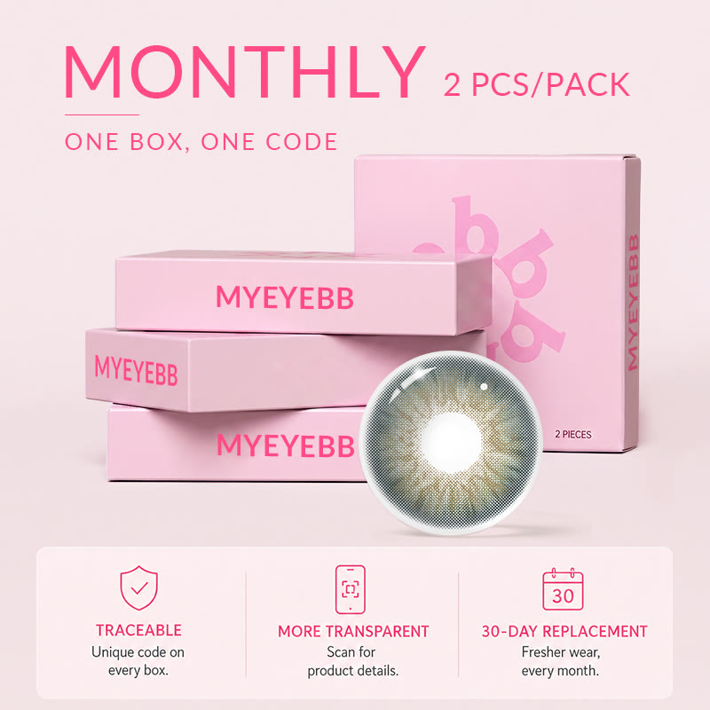MYEYEBB Mystic Green Prescription Colored Contact Lenses - Mystic Green (Monthly) - -8.00 - FA54-2 - image 6