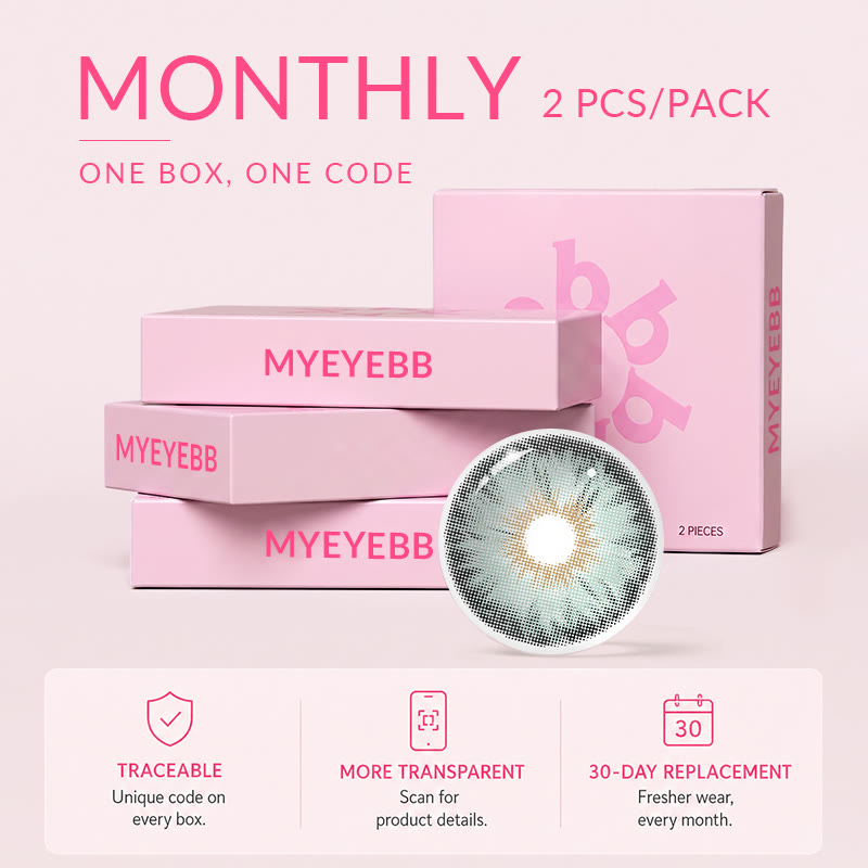 MYEYEBB Tiny Iris Green Small Pupil Prescription Colored Contact Lenses - Tiny Iris Green (Monthly) - -8.00 - MI20-2 - image 5