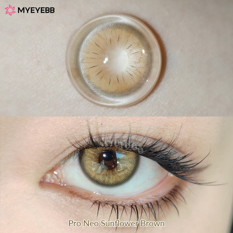 MYEYEBB Pro Neo Sunflower Brown Prescription Colored Contact Lenses - image 6