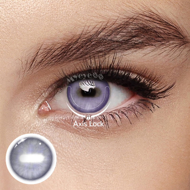 MYEYEBB Goat Eye Violet Cosplay Colored Contact Lenses | 1 Day-4 PCS - Goat Eye Violet (1 Day-4 pcs) - 0.00 - OD_DY16_VT - image 1