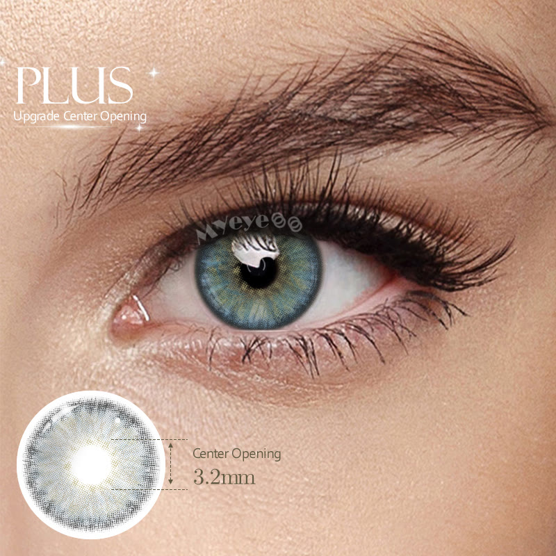 MYEYEBB Plus Petite Iris Blue Prescription Colored Contact Lenses丨Monthly - Plus Petite Iris Blue (Monthly) - -8.00 - Mon_Pro-MI23-3 - image 1