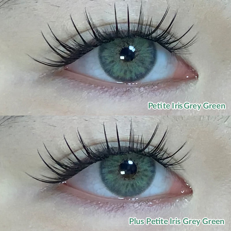 MYEYEBB Plus Petite Iris Grey Green Prescription Colored Contact Lenses丨Monthly - image 4