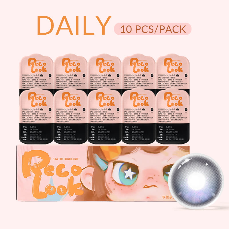 MYEYEBB Radiant Violet Colored Contact Lenses | 1 Day-10 Pcs - image 7