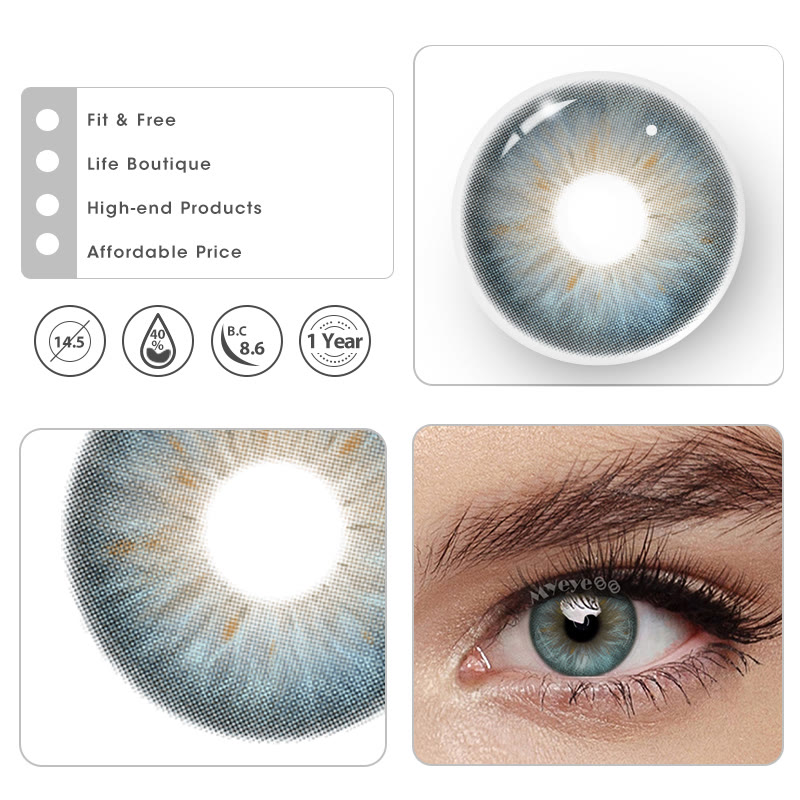 MYEYEBB Western Blue Colored Contact Lenses - image 5