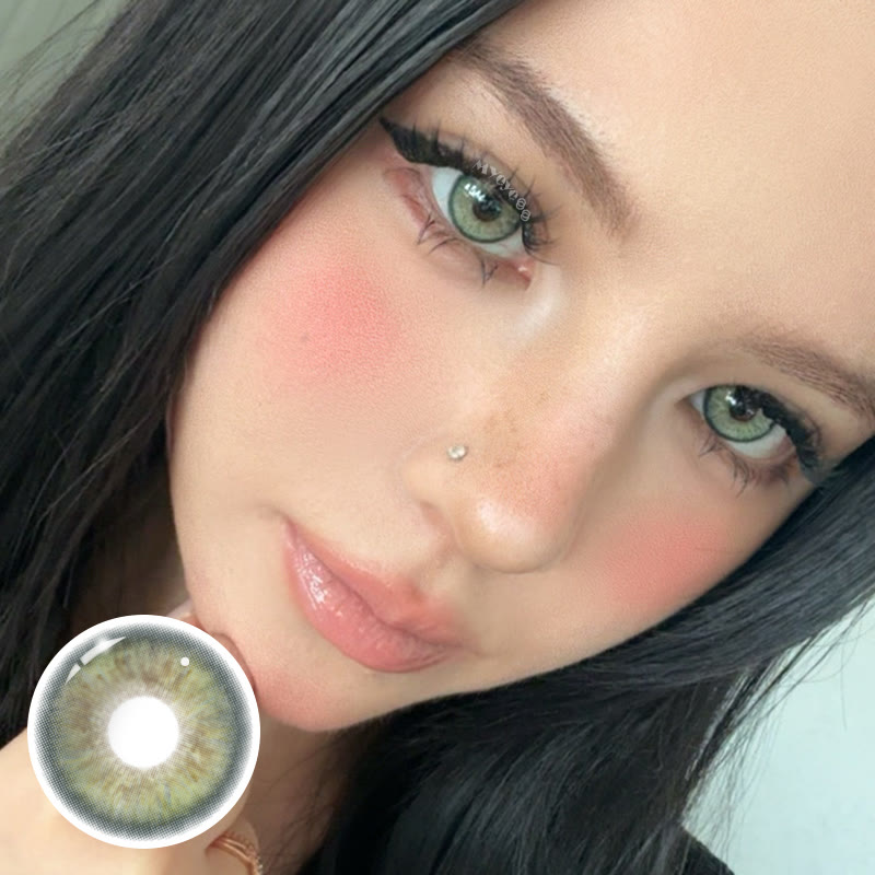MYEYEBB Coastal Green Colored Contact Lenses | 6 Months - image 3
