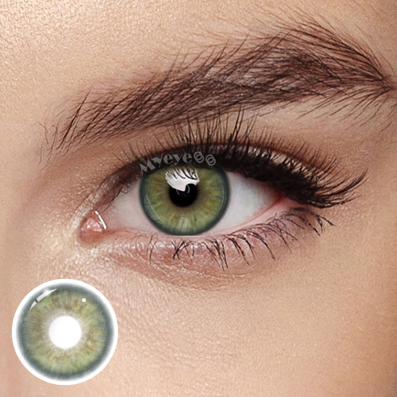 MYEYEBB Coastal Green Colored Contact Lenses | 6 Months - Coastal Green (6 Months) - 0.00 - DL403_GN - image 1