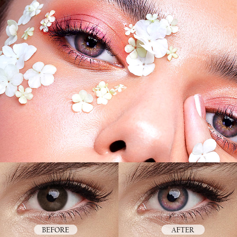 MYEYEBB Genshin Moon Pink Blue Prescription Colored Contact Lenses - image 4