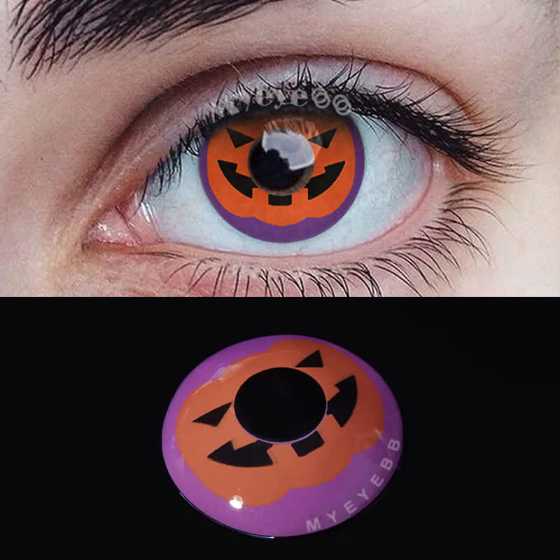 MYEYEBB Pumpkin Prescription Cosplay Colored Contact Lenses  - image 5