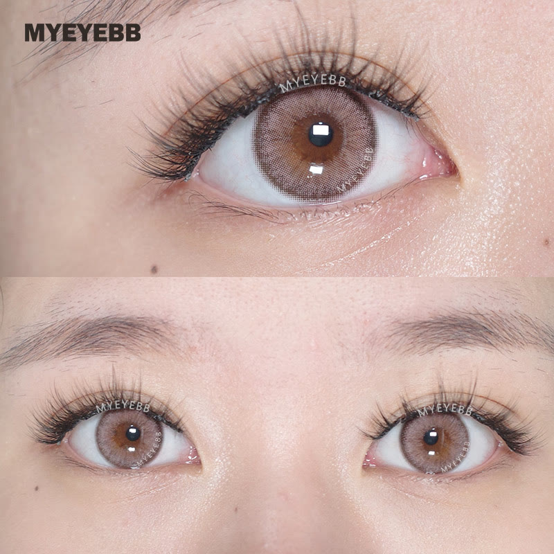 MYEYEBB Deepwater Zone Brown Prescription Colored Contact Lenses - image 5