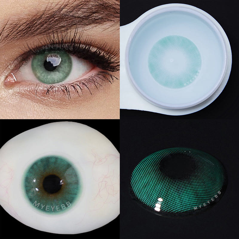 MYEYEBB Hid II Verde Prescription Colored Contact Lenses - image 6