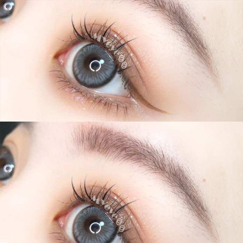 MYEYEBB Norko Grey Prescription Colored Contact Lenses - image 9