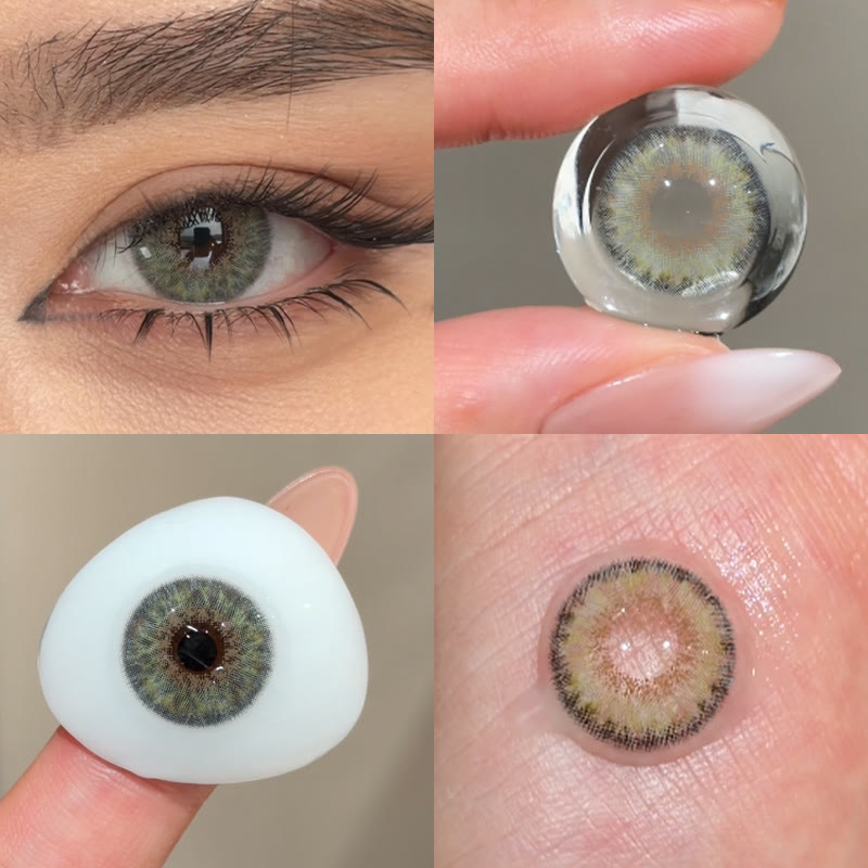 MYEYEBB Pro Petite Iris Grey Green Prescription Colored Contact Lenses - image 7