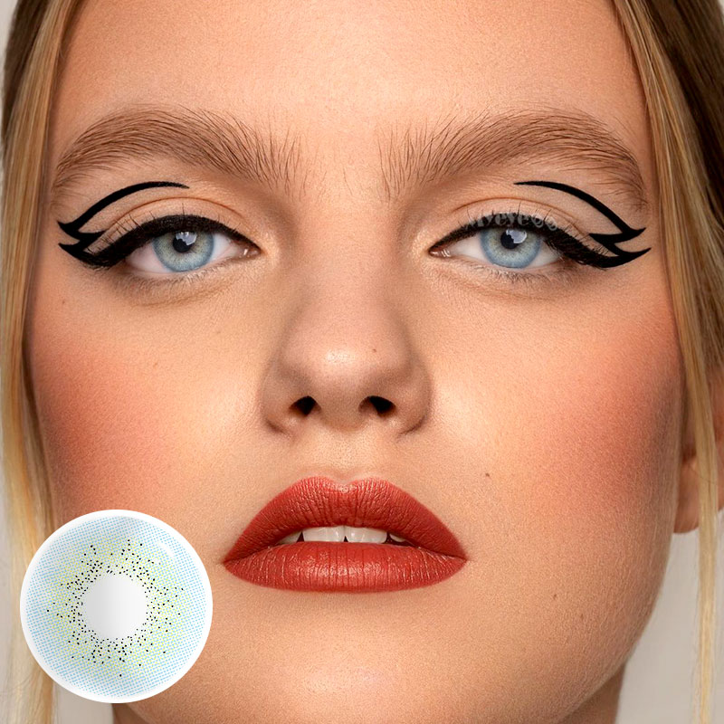 MYEYEBB Ocean Blue prescription Colored Contact Lenses - image 2