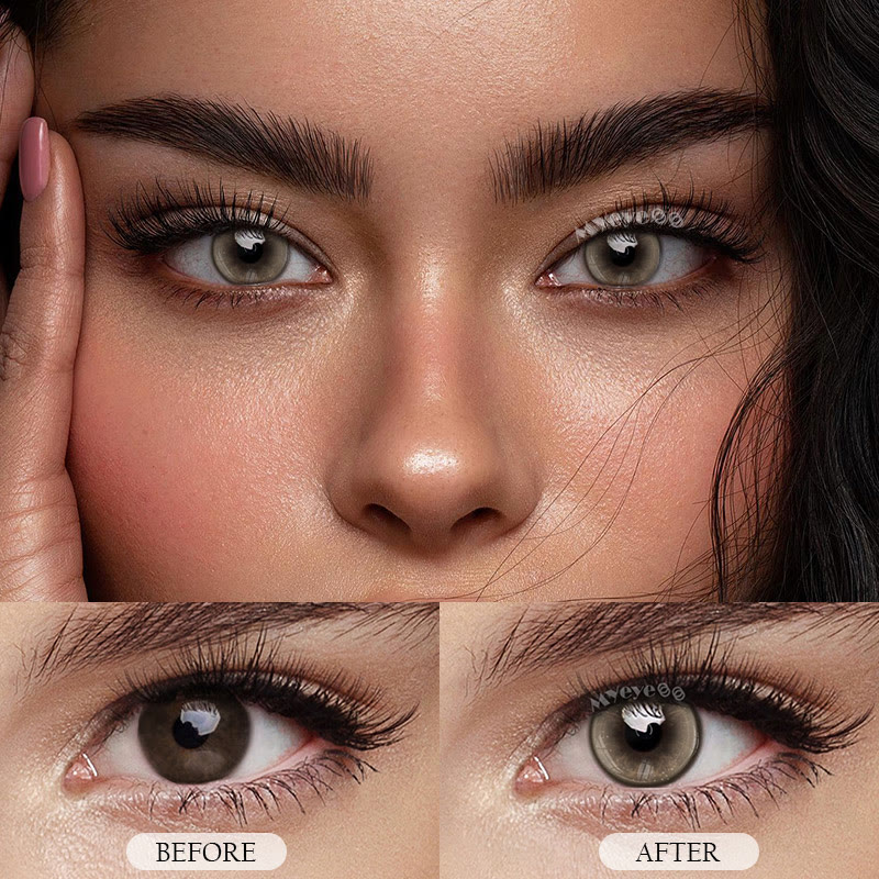 MYEYEBB Butterfly Brown Prescription Colored Contact Lenses - image 3