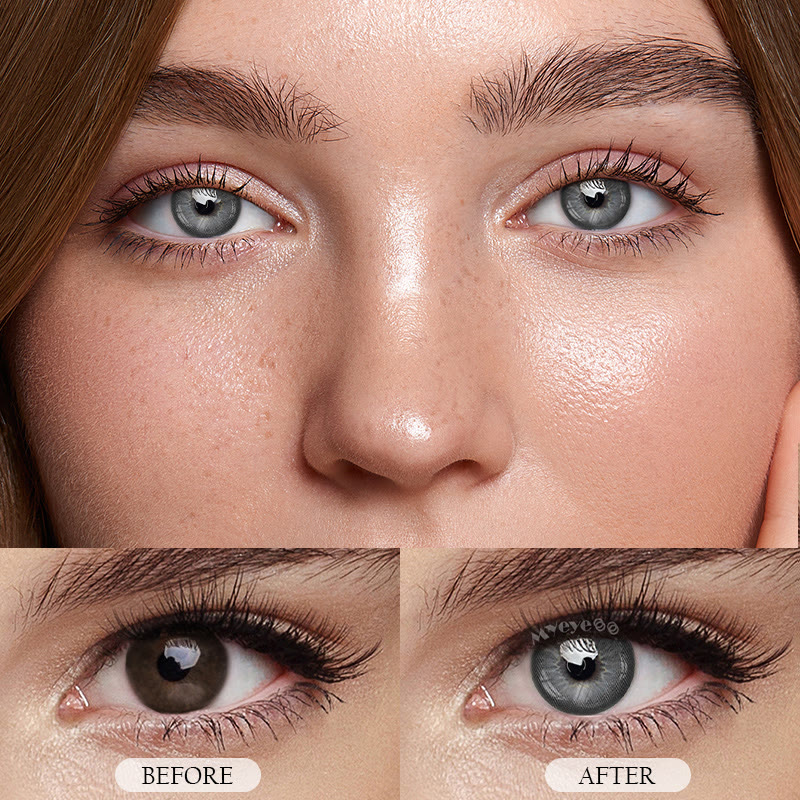 MYEYEBB Dolly Grey Prescription Colored Contact Lenses - image 5