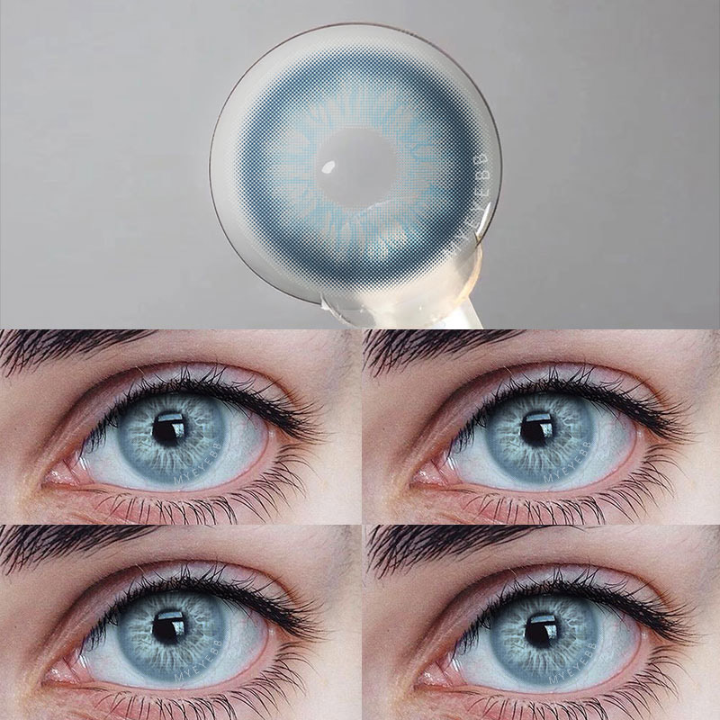 MYEYEBB Unspoken Mirage Blue Prescription Colored Contact Lenses - image 4