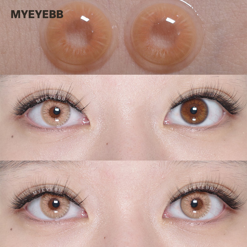 MYEYEBB Sin Brown Prescription Colored Contact Lenses - image 4