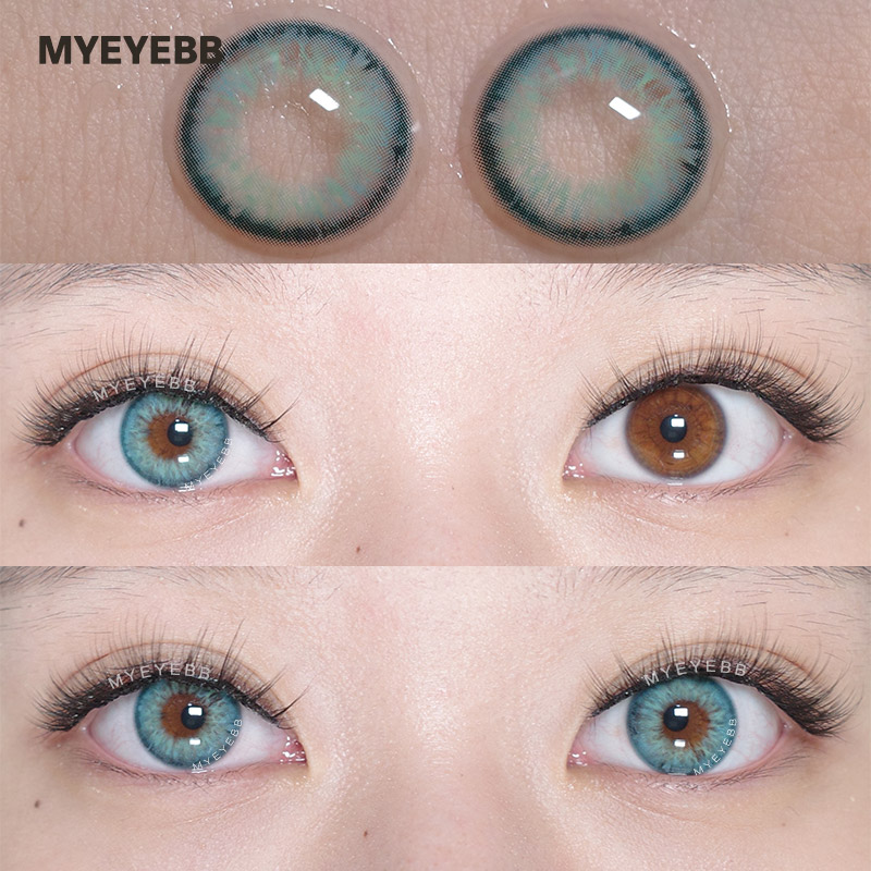 MYEYEBB Aegean Sea II Blue Prescription Colored Contact Lenses - image 4