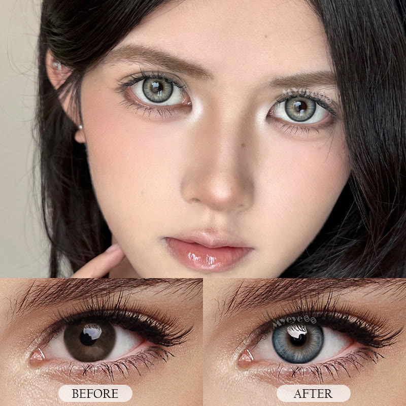 MYEYEBB Foxy Dark Grey  Colored Contact Lenses - image 7