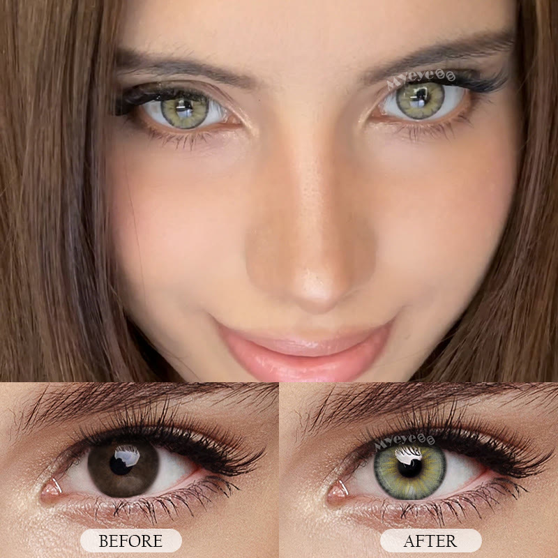 MYEYEBB Pro Halo Iris Brown Colored Contact Lenses - image 4