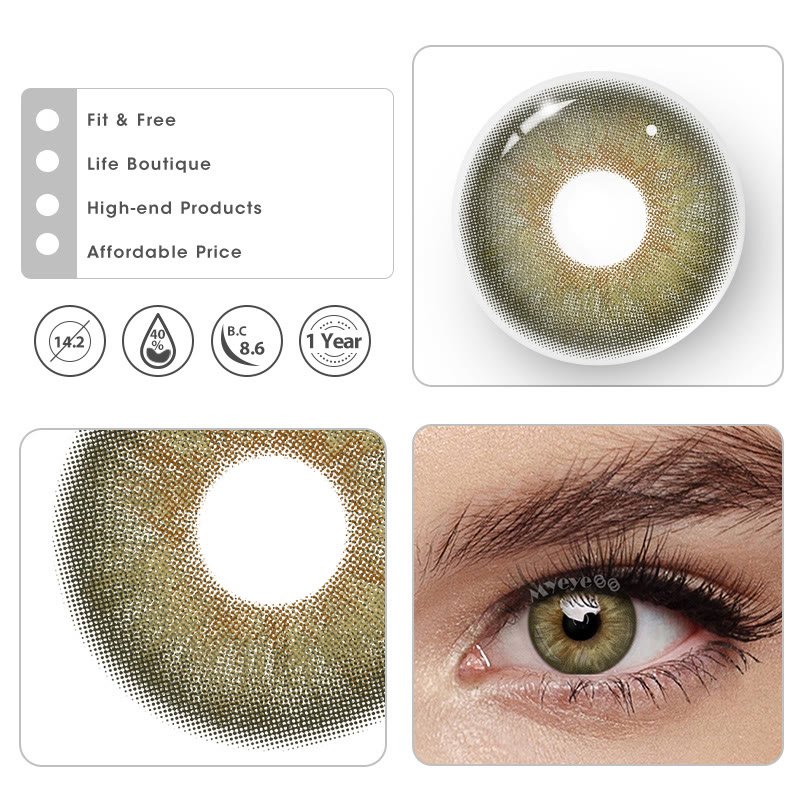 MYEYEBB Dew Brown Colored Contact Lenses - image 6