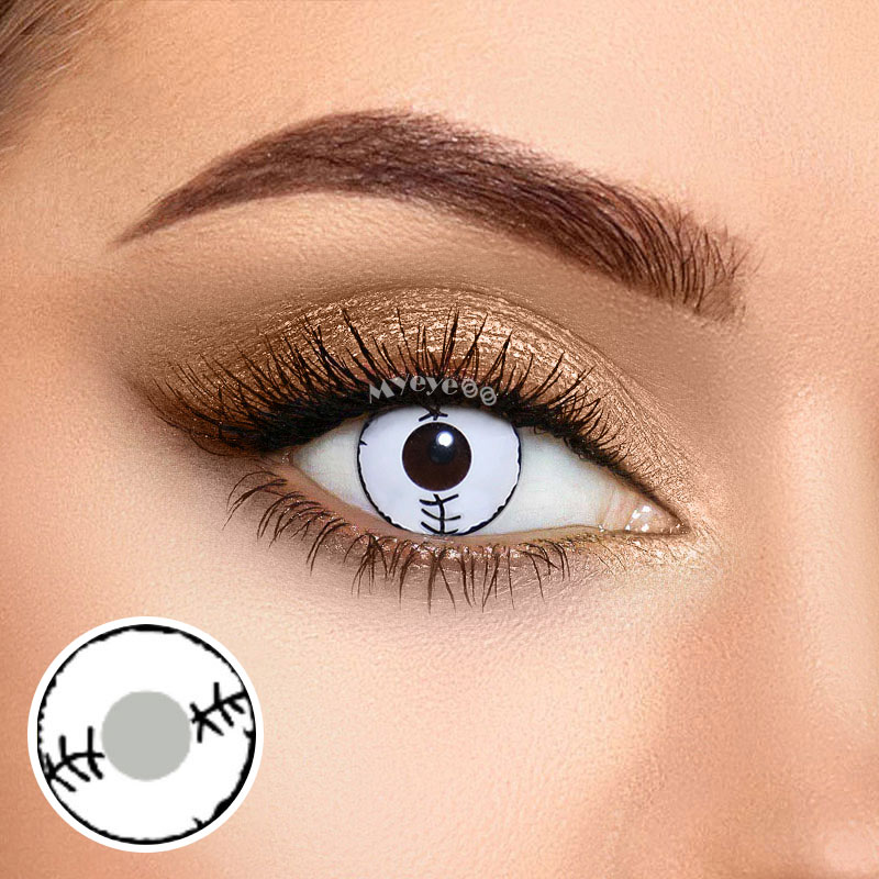 MYEYEBB Stitched Mummy Prescription Cosplay Colored Contact Lenses - image 7