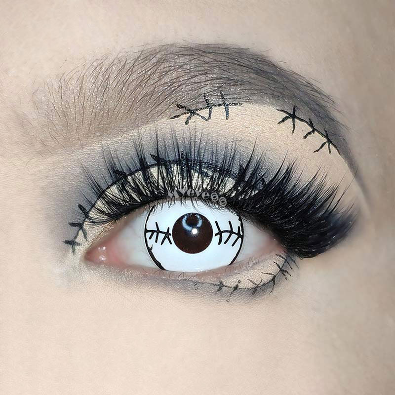 MYEYEBB Stitched Mummy Prescription Cosplay Colored Contact Lenses - image 11