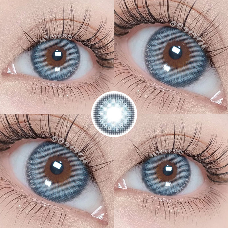 MYEYEBB Y2K Boho Blue Prescription Colored Contact Lenses - image 3