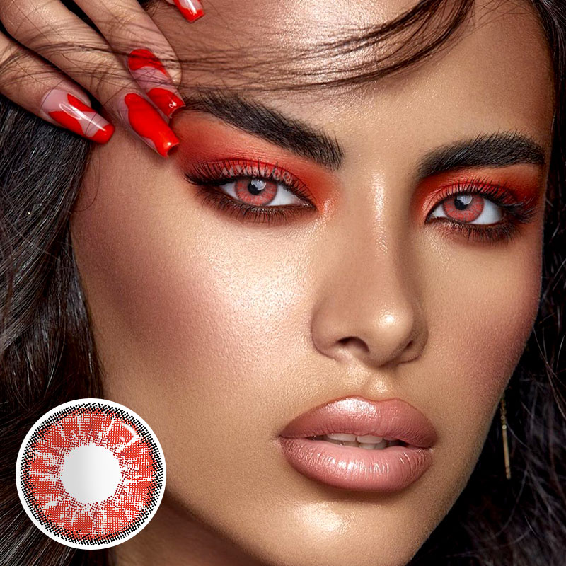 MYEYEBB Magic Hour II Vika Ruby Prescription Colored Contact Lenses - image 2