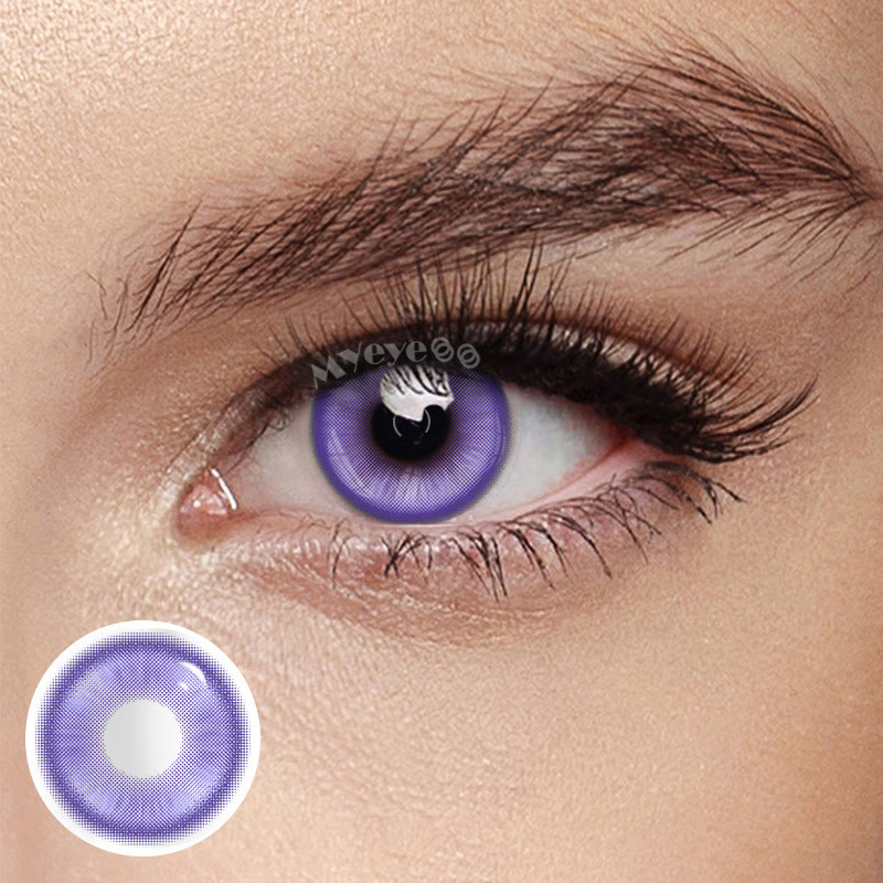 MYEYEBB Magic Coral Blue Violet Prescription Colored Contact Lenses - Magic Coral Blue Violet - -8.00 - RY1000_BUVT - image 1