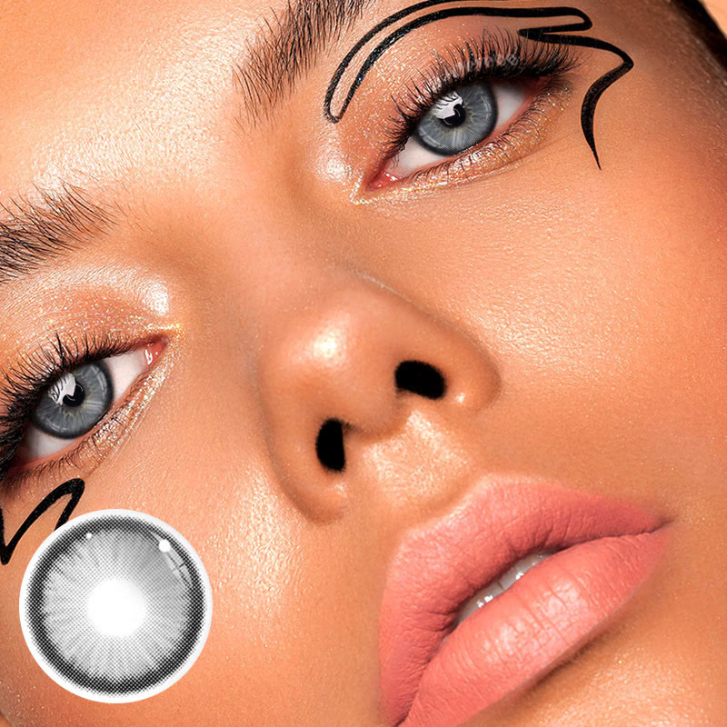 MYEYEBB Norko Grey Prescription Colored Contact Lenses - image 12