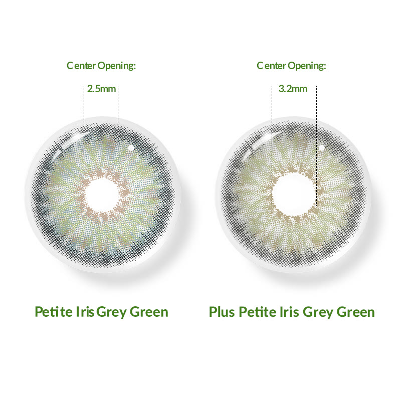 MYEYEBB Plus Petite Iris Grey Green Prescription Colored Contact Lenses丨Monthly - image 5