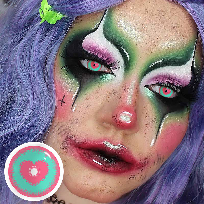 MYEYEBB Blind Minecraft Green Pink Prescription Cosplay Colored Contact Lenses  - image 11