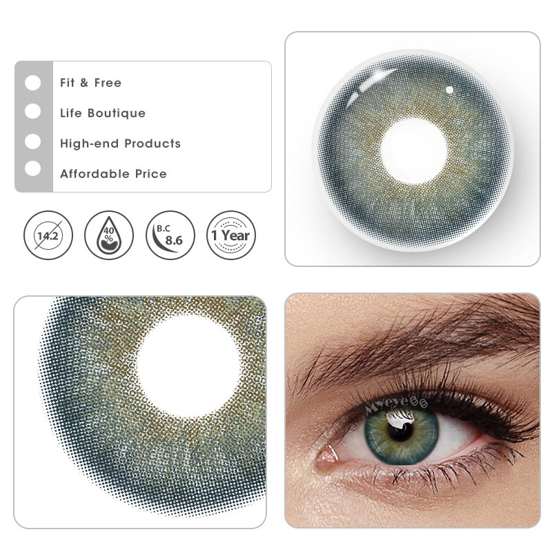 MYEYEBB Dew Blue Colored Contact Lenses - image 7