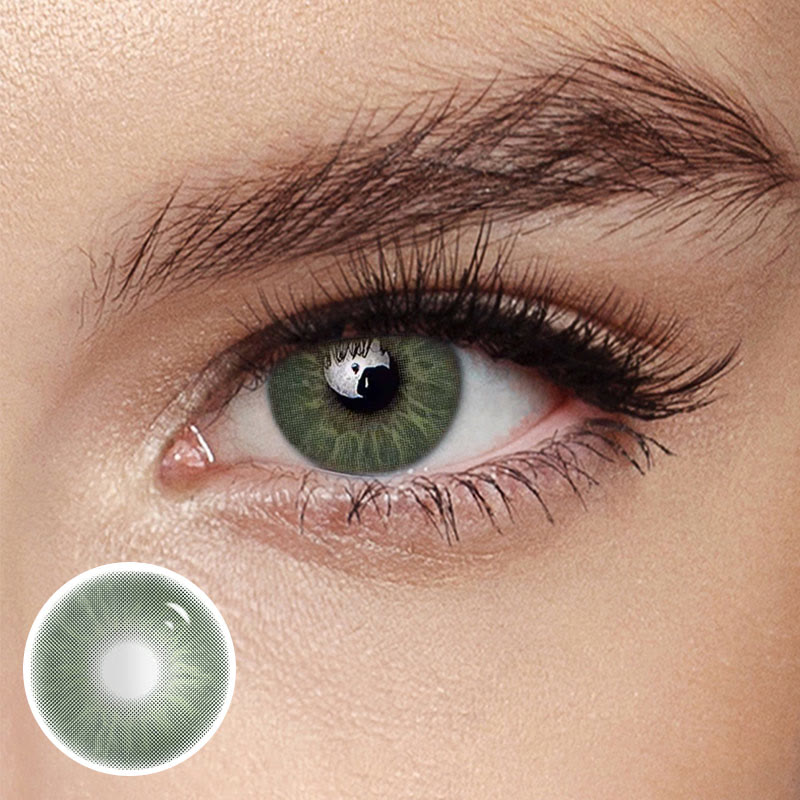 MYEYEBB Eros Green Prescription Colored Contact Lenses - Eros Green - -8.00 - FB593_GN - image 1