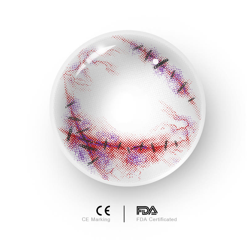 MYEYEBB Witch's Brew White Red Cosplay Colored Contact Lenses丨1 Day - image 5