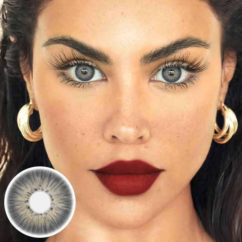 MYEYEBB New York III Grey Prescription Colored Contact Lenses - image 2