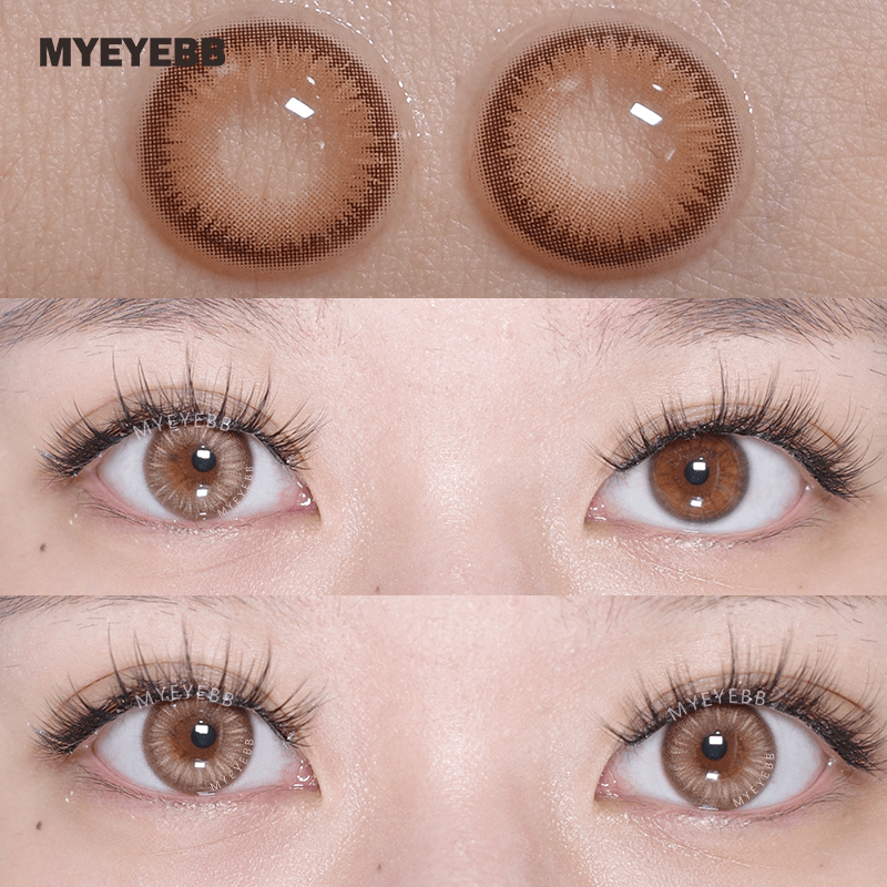 MYEYEBB Y2K Boho Brown Prescription Colored Contact Lenses - image 5