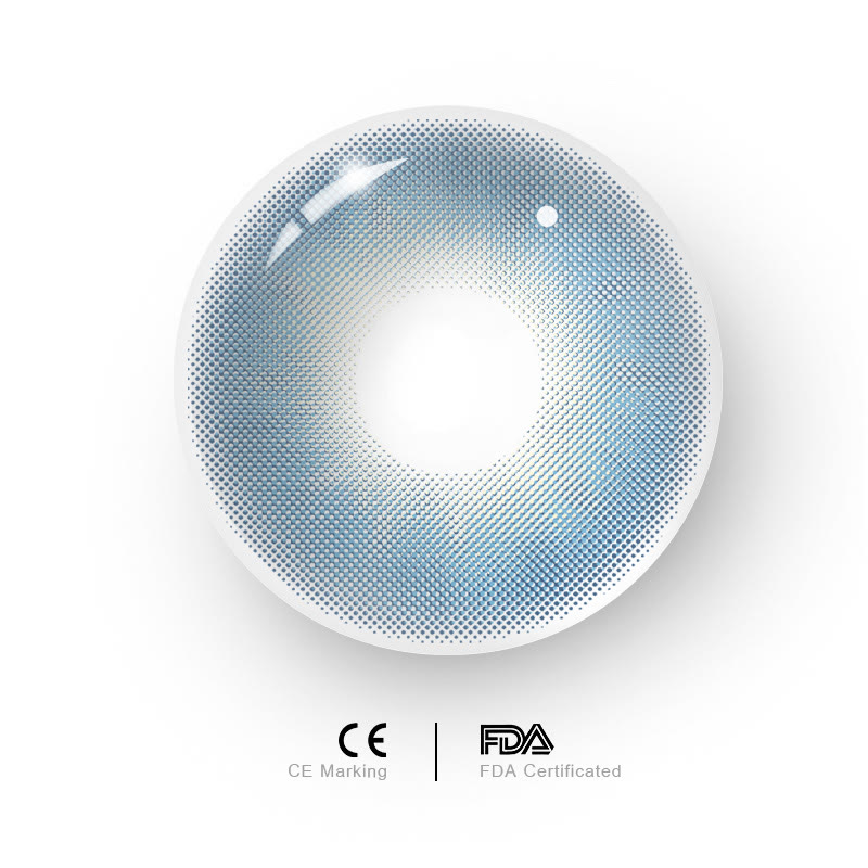 MYEYEBB Breeze Blue Prescription Colored Contact Lenses - image 5