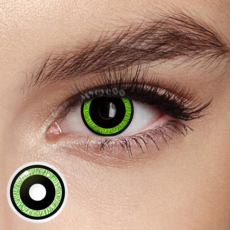 MYEYEBB Nebulos Green Cosplay Colored Contact Lenses - image 1