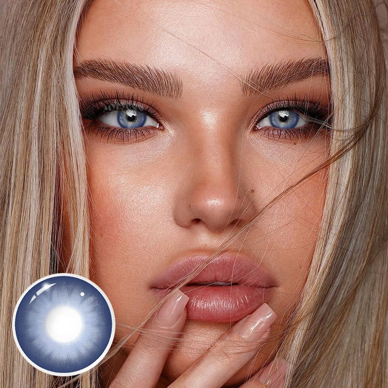 MYEYEBB Dolly Blue Prescription Colored Contact Lenses - image 2