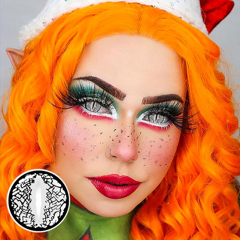 MYEYEBB Blind Lizard Eye Sliver Cosplay Colored Contact Lenses - image 4