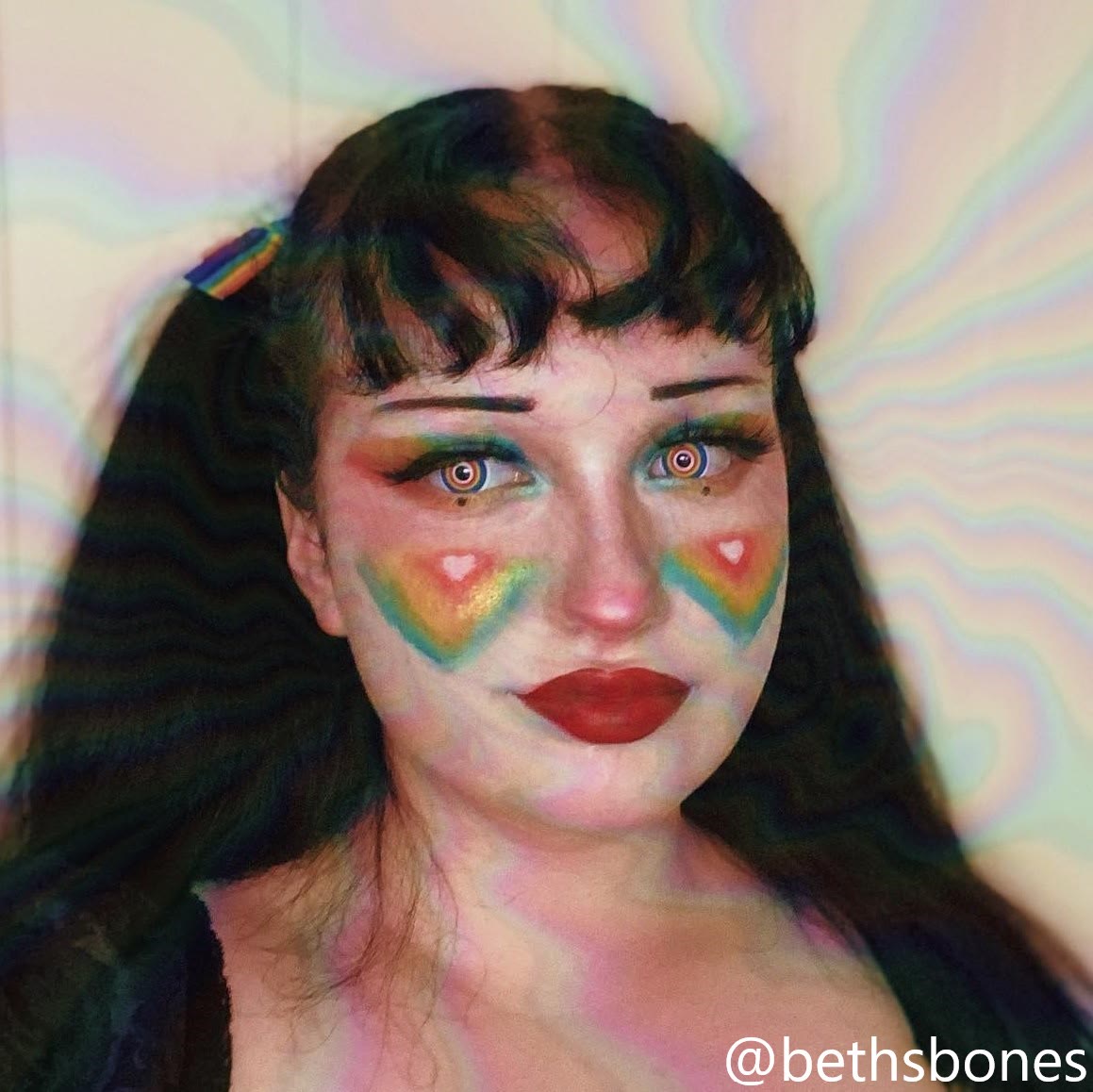 MYEYEBB Circle Rainbow Prescription Cosplay Colored Contact Lenses - image 5