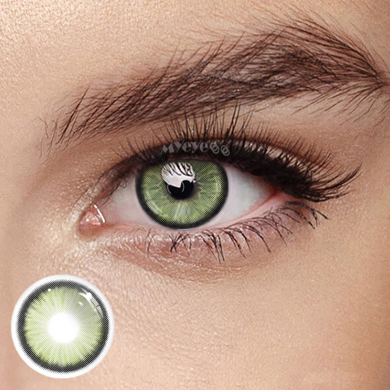 MYEYEBB Norko Green Prescription Colored Contact Lenses - Norko Green - -8.00 - FC412_GN - image 1