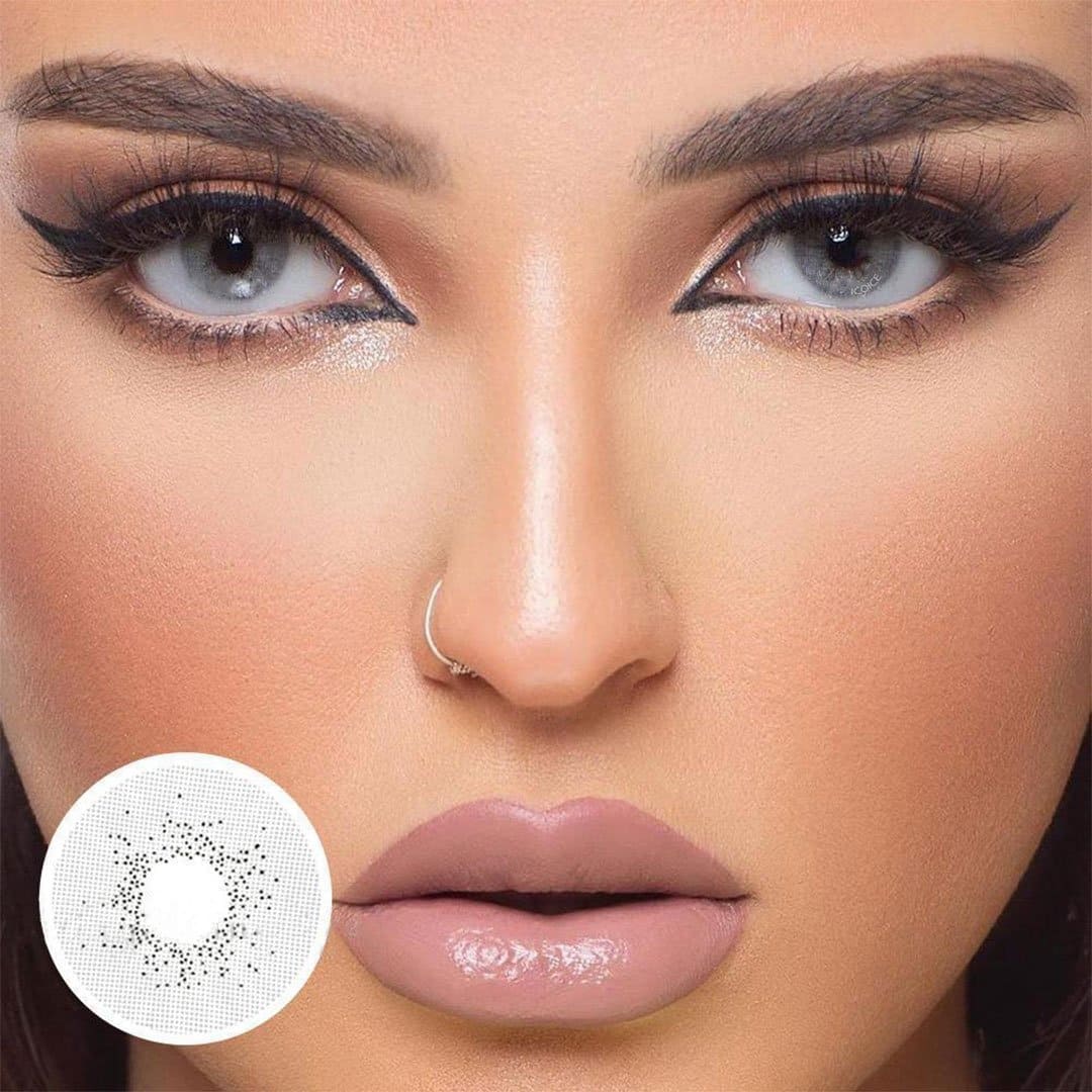 MYEYEBB Ocean Grey Prescription Colored Contact Lenses - image 5